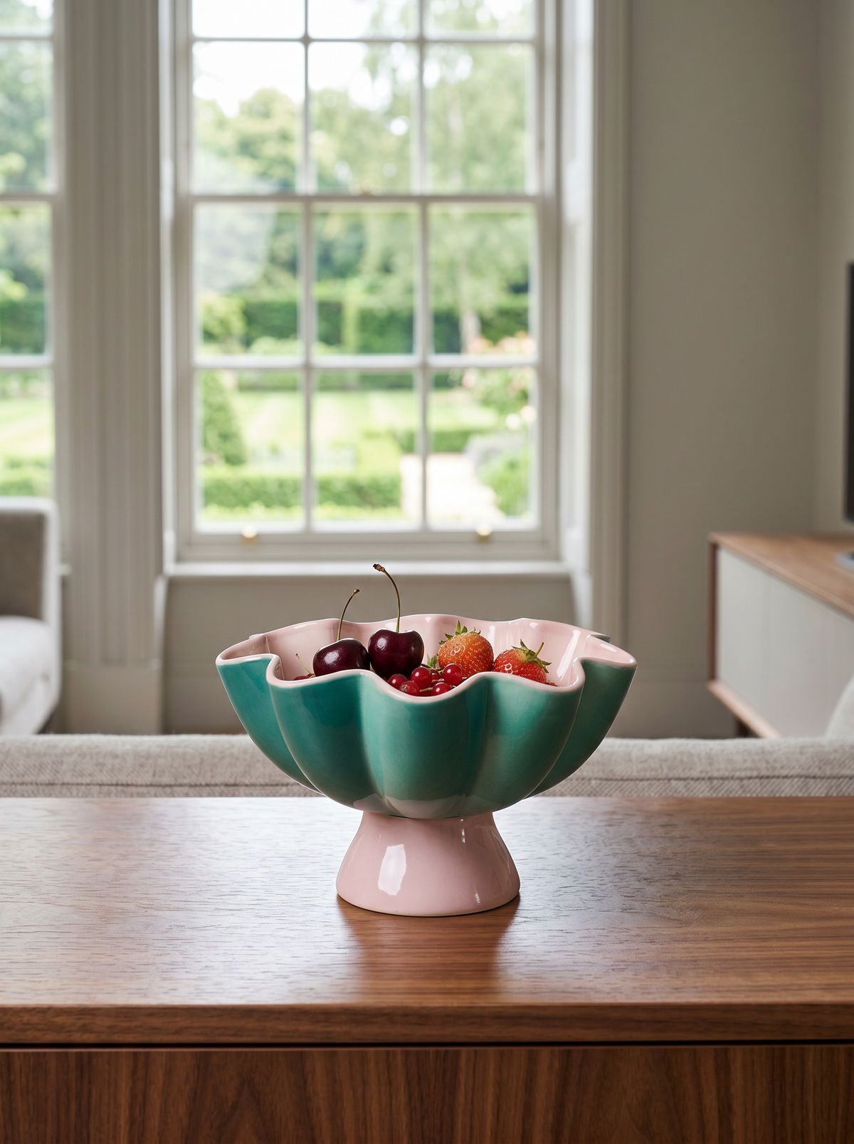 Lotus Bloom Footed Bowl