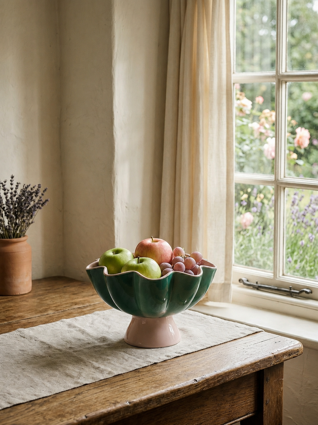 Lotus Bloom Footed Bowl